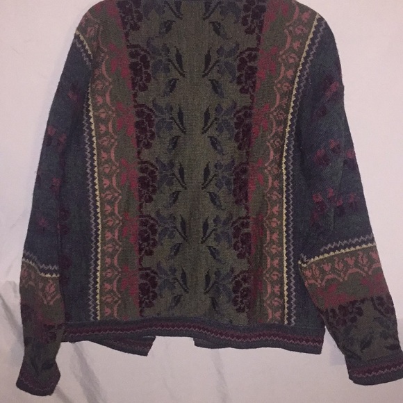 Colorful button down sweater - Picture 4 of 6